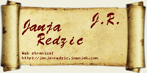 Janja Redžić vizit kartica